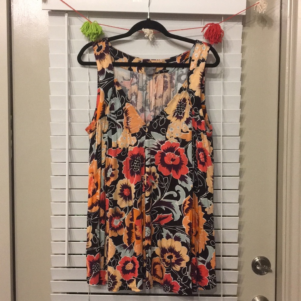 Anthropologie Vanessa Virginia Floral Tunic